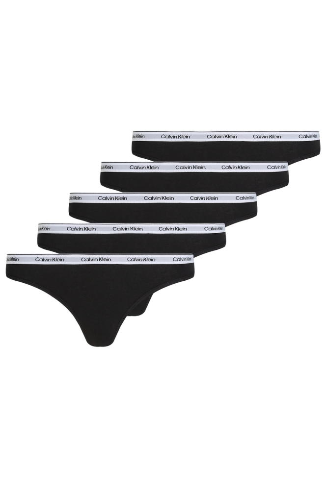 THONG 5PK 000QD5221E BLACK/BLACK/BLACK/BLACK/BLACK